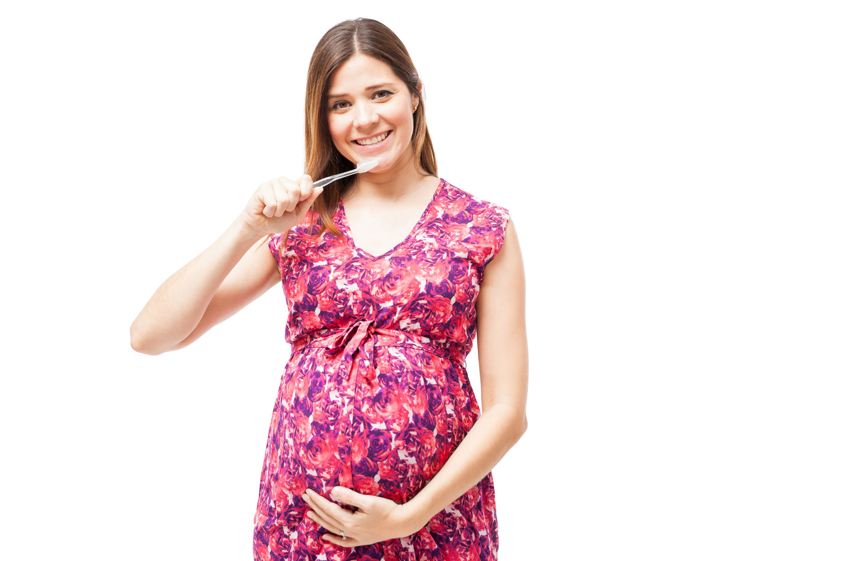 pregnant with toothbrush